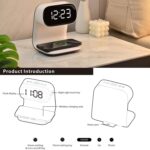 Reloj despertador digital con estación de carga rápida inalámbrica de 15W - Image 7