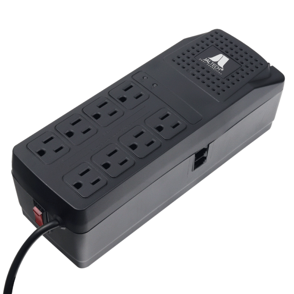 Regulador Voltage JAL-R1200–1000VA/500W con AVR, RJ11, RETIE