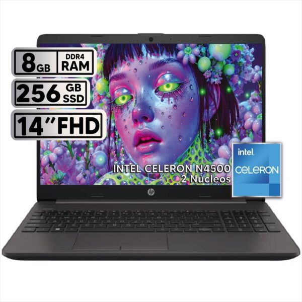 Portátil Hp 240 G9 Intel Celeron 8Gb Ram 256Gb Ssd 14 Pulgadas